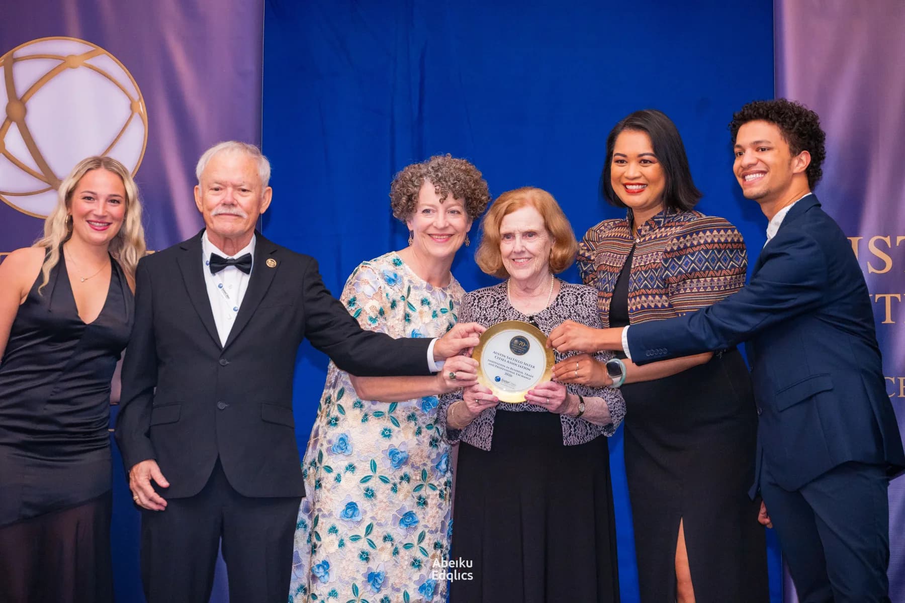 ASSCA representatives receiving the Sister Cities International Innovation in Business, Trade, and Professional Exchange Award