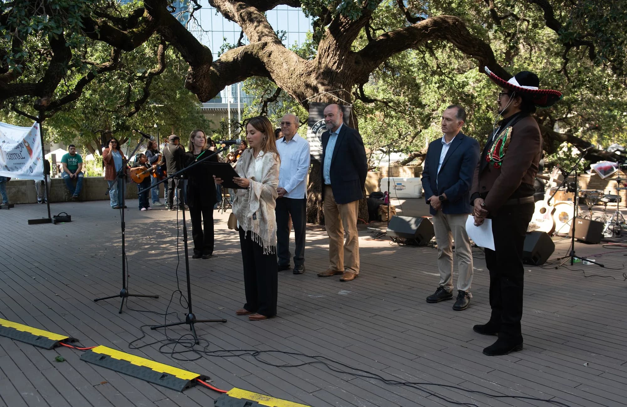 Austin-Saltillo ceremony at Republic Square